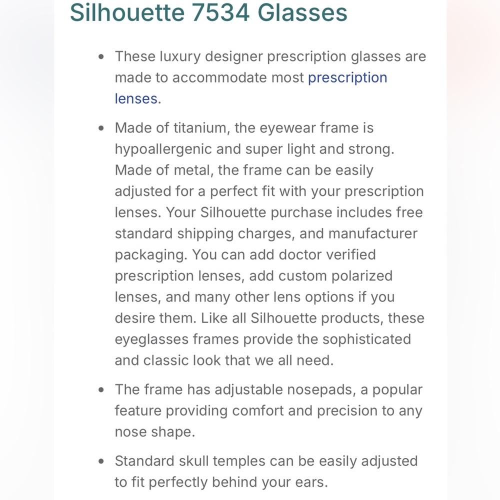 Silhouette Rimless Pink Sunglasses - Picture 5 of 8